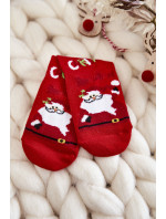 Dětské vánoční ponožky Svatý Mikuláš Cosas červeno-zelený