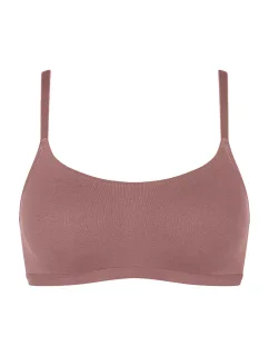 Dámský top GO Daily Cotton Top - BROWN - sv. hnědý 1141 - SLOGGI