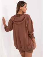 Hnědý dámský trojdílný komplet basic (7742)