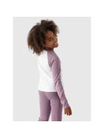 Dívčí běžný hladký rukáv s dlouhým rukávem 4F Junior 4FJWAW24TLONF291-51S