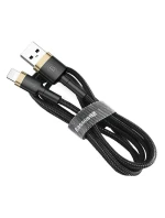 BASEUS USB/LIGHTNING KABEL CAFULE 2.4A 1M ZLATÝ/ČERNÝ