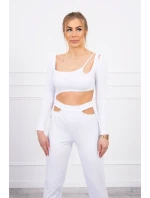 Sada s halenkou top bílá Sada s halenkou top bílá