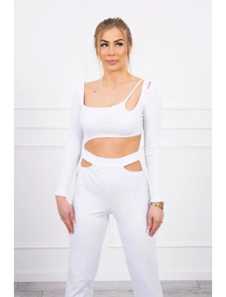 Sada s halenkou top bílá Sada s halenkou top bílá