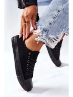 Dámské Klasické Tenisky Černé Omerta