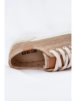 Dámské Textilní Tenisky Big Star RR274795 Béžové