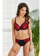 Dámská podprsenka Arianna Červená s černou - Jagoda Dámská podprsenka Arianna Červená s černou - Jagoda