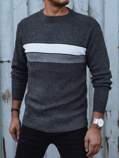 Pánský tmavě šedý svetr FashionStreet WX2210