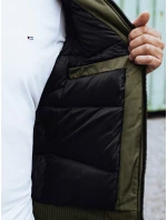 Pánská zimní bunda s odepínací kapucí zelená FashionStreet TX4836