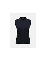 Dámské tričko PEAK PERFORMANCE W Mountainbreath Sleveless Polo, černá barva Dámské tričko PEAK PERFORMANCE W Mountainbreath Sleveless Polo, černá barva