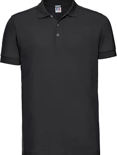Russell Athletic 566M Pánské elastické piqué polo 10.566M black