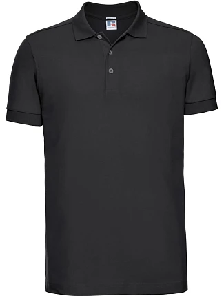 Russell Athletic 566M Pánské elastické piqué polo 10.566M black