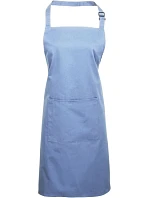 Premier PR 154 Zástěra s laclem a kapsou na břiše "Colours" 39.0154 mid blue