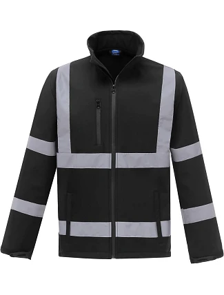 Yoko HVK 09 Hi-Vis softshellová bunda 79.VK09 black Yoko HVK 09 Hi-Vis softshellová bunda 79.VK09 black