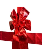 Závěs na dveře 33x42 cm červená stuha