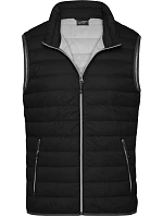 Daiber JN 1138 Pánská péřová vesta 02.1138 black/silver Daiber JN 1138 Pánská péřová vesta 02.1138 black/silver