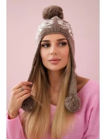 Dámské ušanky Balbina K381 cappuccino Dámské ušanky Balbina K381 cappuccino