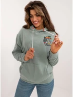 Mikina D20005M02679A pistácie Mikina D20005M02679A pistácie