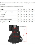 479-6 Šaty NINA s obálkovým výstřihem, rukávy a páskem - MODRÉ