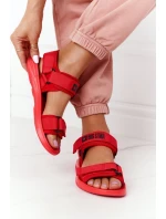 Dámské Sportovní Sandály Big Star HH274A027 červené