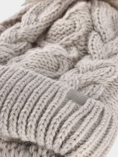 Dívčí zimní čepice 4F Béžová 4FJWAW24ACAPF421-83S