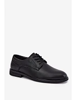 Pánské elegantní černé polobotky Calven Pánské elegantní černé polobotky Calven