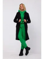 M758 Kabát na knoflíky - černý M758 Kabát na knoflíky - černý