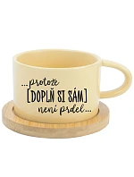 Personalizovaný keramický hrníček "MAKRONKA" - ... protože [doplň si sám] není prdel ...