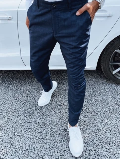 Pánské tmavě modré kalhoty FashionStreet chinos UX4393