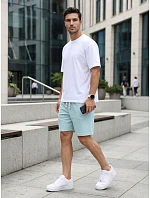 Pánské modré teplákové kraťasy FashionStreet SX2631
