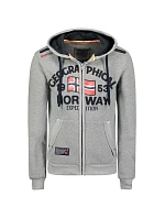 Pánská mikina s kapucí Geographical Norway Flag DB MEN 054, šedá (WW6088H/GN/Blended Grey) Pánská mikina s kapucí Geographical Norway Flag DB MEN 054, šedá (WW6088H/GN/Blended Grey)