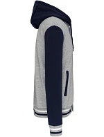 Kariban K 4003 Unisex bunda s kapucí "Teddy" 20.4003 oxford grey/navy/white