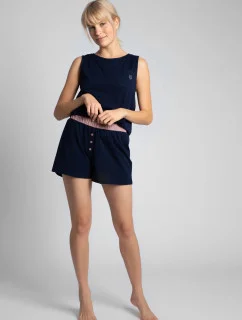 Dámské šortky na spaní LA017 námoř. modř - LaLupa