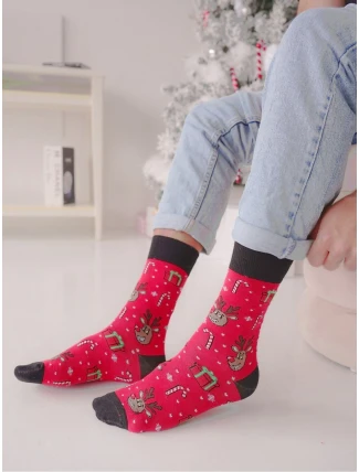 Milena 1290-028 Vánoční ponožky pro muže 38-46
