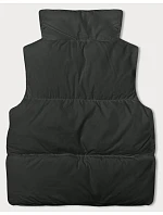 Dámská péřová vesta se stojáčkem army (5M3150-136)