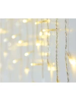 VÁNOČNÍ STROMEK SVĚTLA VENKOVNÍ SVĚTLO OPONA 360 VEDL ČASOVAČ TEPLÁ BÍLÁ PRŮHLEDNÝ KABEL