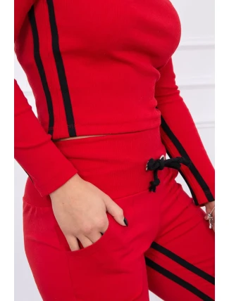 Sada s dvojitým lemováním červená Sada s dvojitým lemováním červená