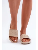 Pěnové Dámské Pantofle Big Star OO274043 Béžové