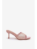 Zdobené Pantofle Na Jehlách Šampaňské Ennoriel Zdobené Pantofle Na Jehlách Šampaňské Ennoriel