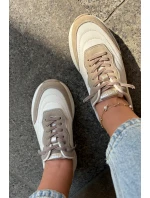 Dámské Semišové Tenisky Na Platformě Big Star RR274A344 HI-POLY SYSTEM Béžové