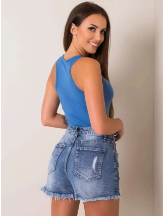 Dámské riflové šortky M8503  modré - FPrice