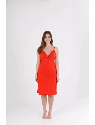 Dámská košilka 01/067 červená - Karol Dámská košilka 01/067 červená - Karol