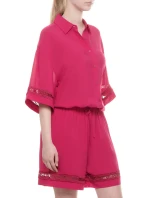 Dámská plážová košile 262732 4R338 01975 třešňová - Emporio Armani Dámská plážová košile 262732 4R338 01975 třešňová - Emporio Armani