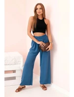 Kalhoty se širokými nohavicemi Tmavý Jenáš