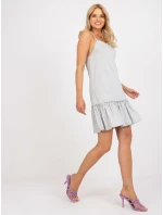 Šaty BR SK 9048 světle šedé Šaty BR SK 9048 světle šedé