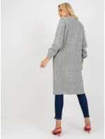 Dámský svetr LO SW LK 3001 kardigan.82P šedý Dámský svetr LO SW LK 3001 kardigan.82P šedý