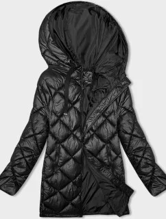 Černá prošívaná bunda pro přechodné období (YP-22070-1)