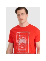 Pánské volejbalové tričko s potiskem 4F 4FRAW25TTSHM3236-62S pánské