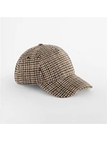 Beechfield B 625 5 panelová kšiltovka "Wool Blend Check" 53.0625 tan houndstooth