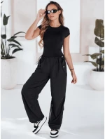 Dámské padákové kalhoty DENWER black FashionStreet UY1666 Dámské padákové kalhoty DENWER black FashionStreet UY1666