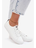 Dámské tenisky Sneakers z eko kůže Big Star TT274960 bílé Dámské tenisky Sneakers z eko kůže Big Star TT274960 bílé
